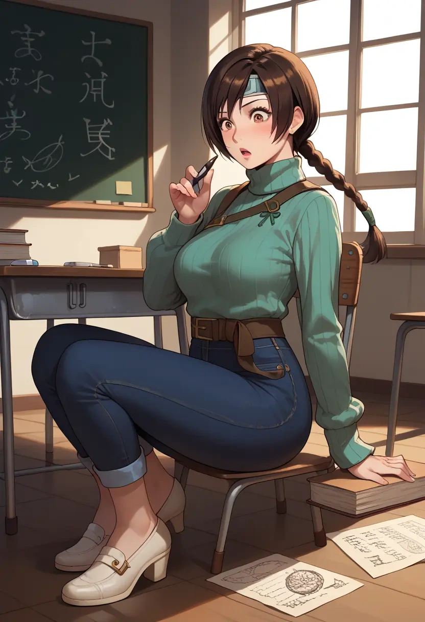 final_fantasy,yuffie_kisaragi,teacher  - 