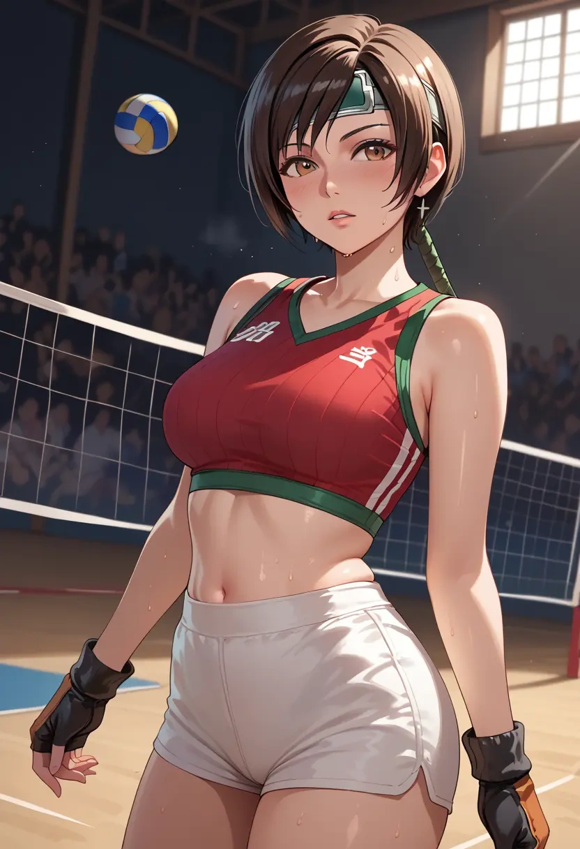 final_fantasy,yuffie_kisaragi,volleyball uniform  - 