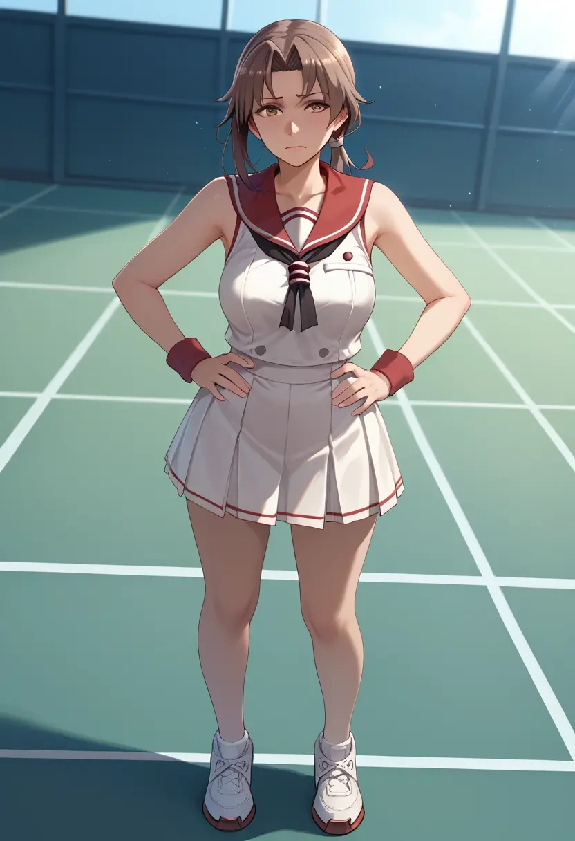 kantai_collection,yukikaze_(kancolle),tennis skirt  - 