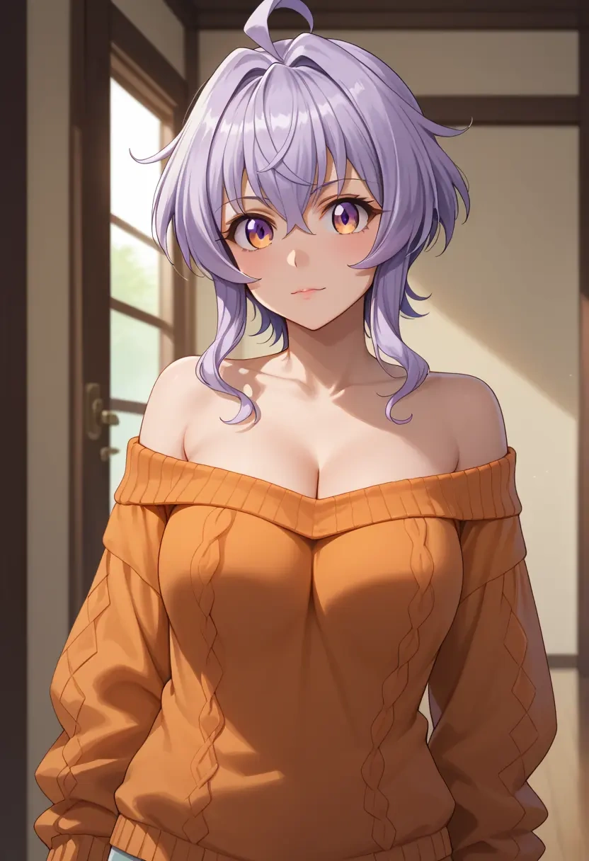 senki_zesshou_symphogear,yukine_chris,orange,sweater  - 