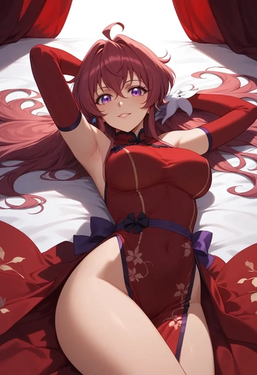 senki_zesshou_symphogear,yukine_chris,qipao  - AI generated anime art