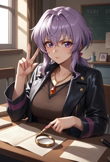 senki_zesshou_symphogear,yukine_chris,detective  - AI generated anime art