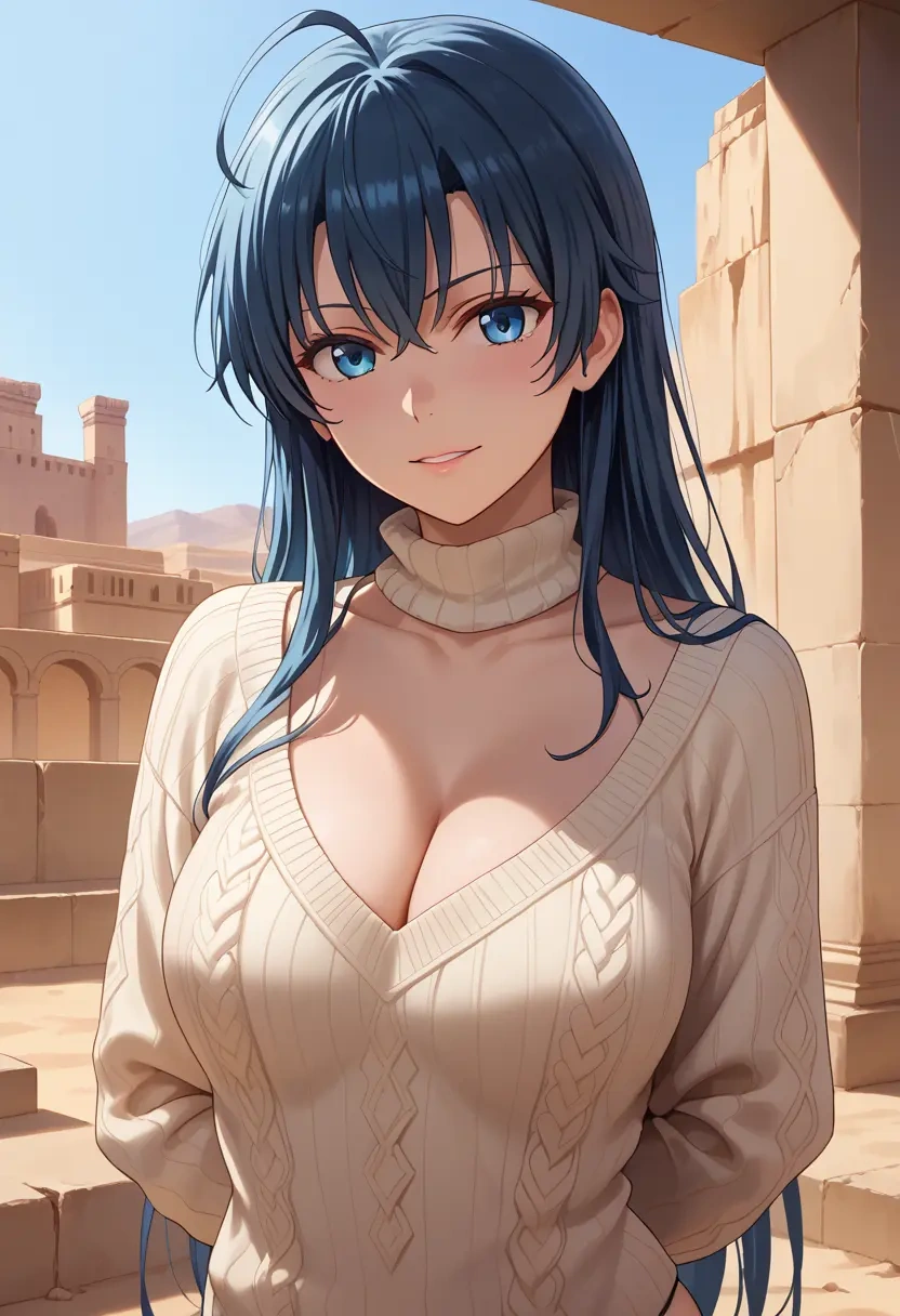 yahari_ore_no_seishun_lovecome_wa_machigatteiru,yukinoshita_yukino,thong,sweater,sexy  - 