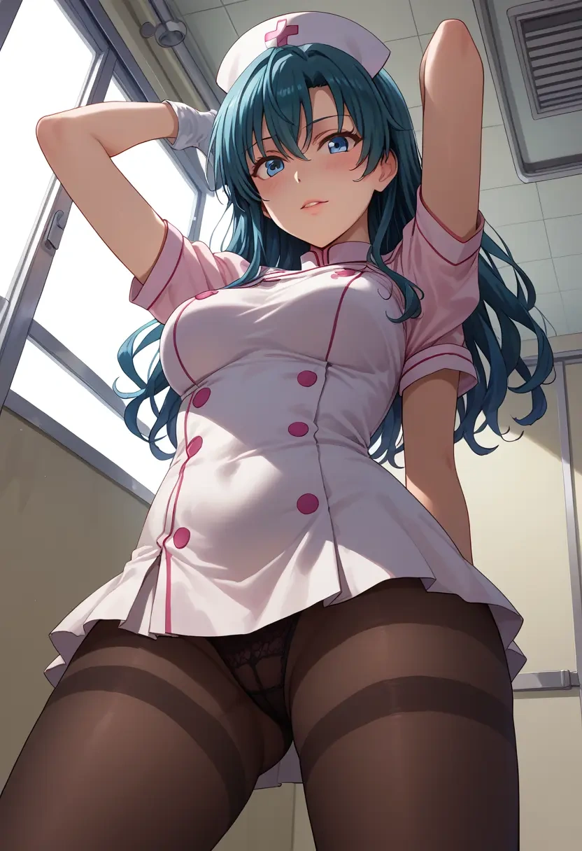 yahari_ore_no_seishun_lovecome_wa_machigatteiru,yukinoshita_yukino,nurse pantyhose,mini skirt, sexy  - 