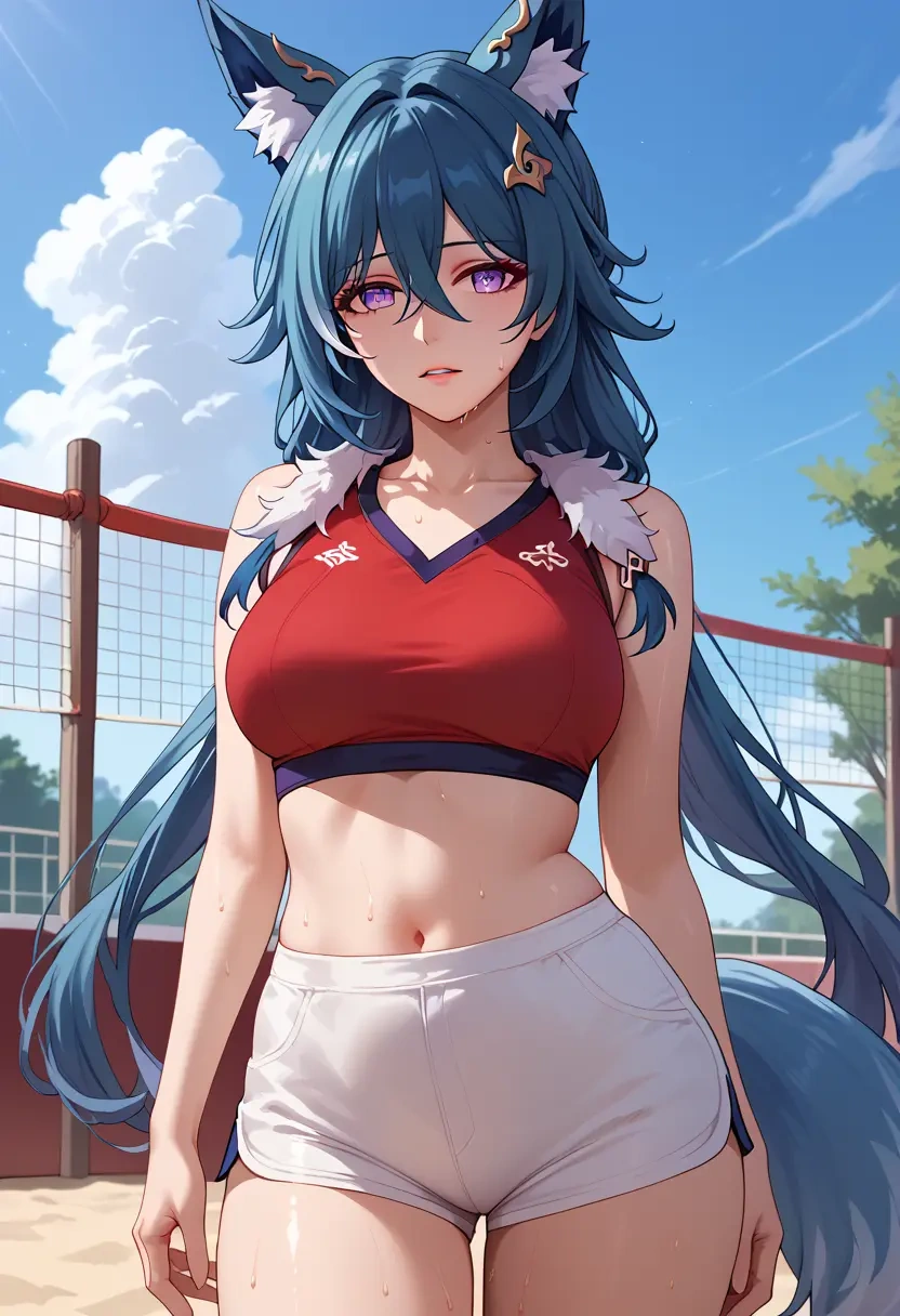 star rail,yukong,volleyball uniform  - 