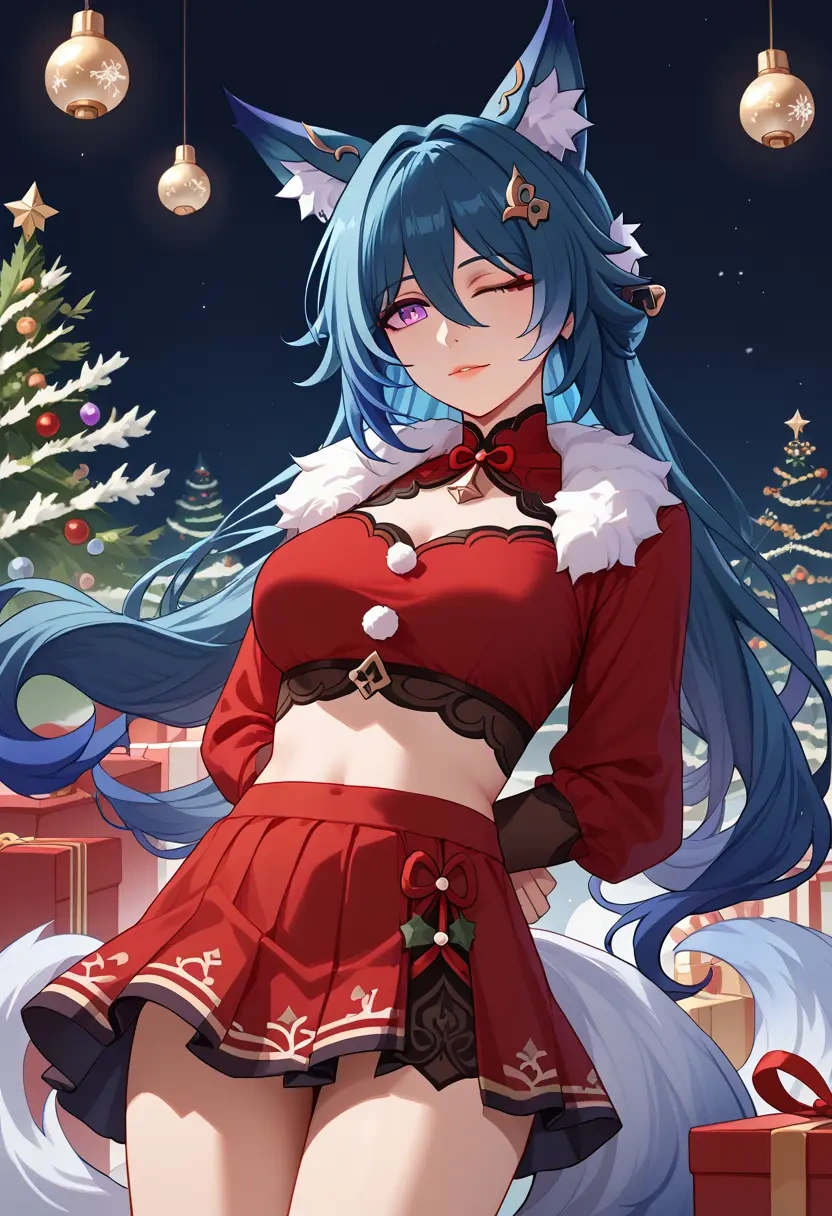 star rail,yukong,Christmas,skirt  - 