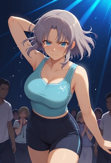 senran_kagura,yumi_(senran_kagura),athletic,shorts,sexy  - AI generated anime art