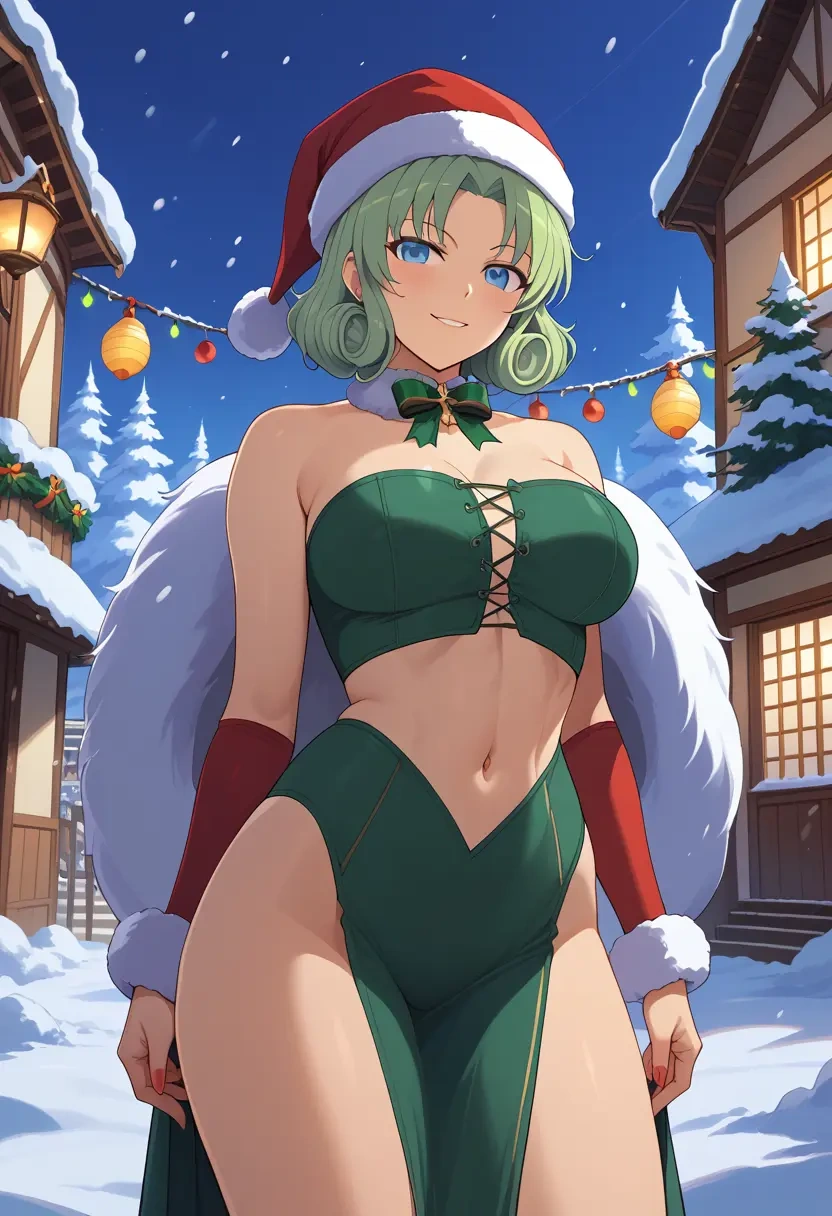 senran_kagura,yumi_(senran_kagura),Christmas,dress  - 