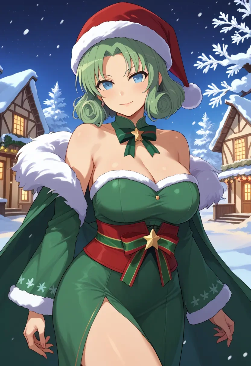 senran_kagura,yumi_(senran_kagura),Christmas,dress  - 