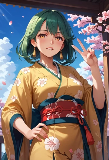 kantai_collection,yuubari_(kancolle),kimono  - AI generated anime art