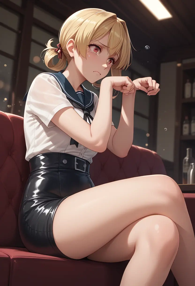 kantai_collection,yuudachi_(kancolle),leather,shorts  - 