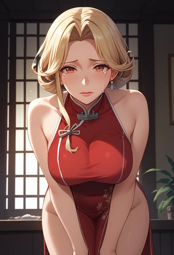 kantai_collection,yuudachi_(kancolle),qipao  - AI generated anime art