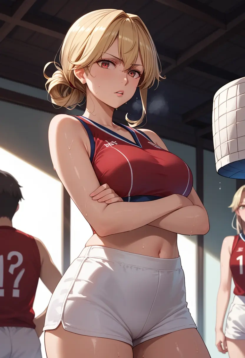 kantai_collection,yuudachi_kai_ni_(kancolle),volleyball uniform  - 