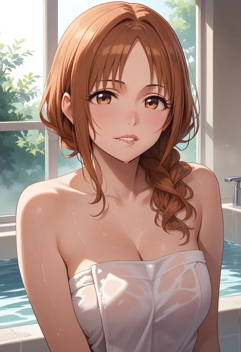 idolmaster,yuuki_haru,towel,sexy  - 