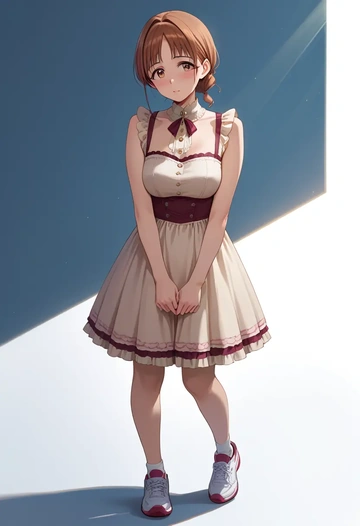 idolmaster,yuuki_haru,tennis skirt  - AI generated anime art