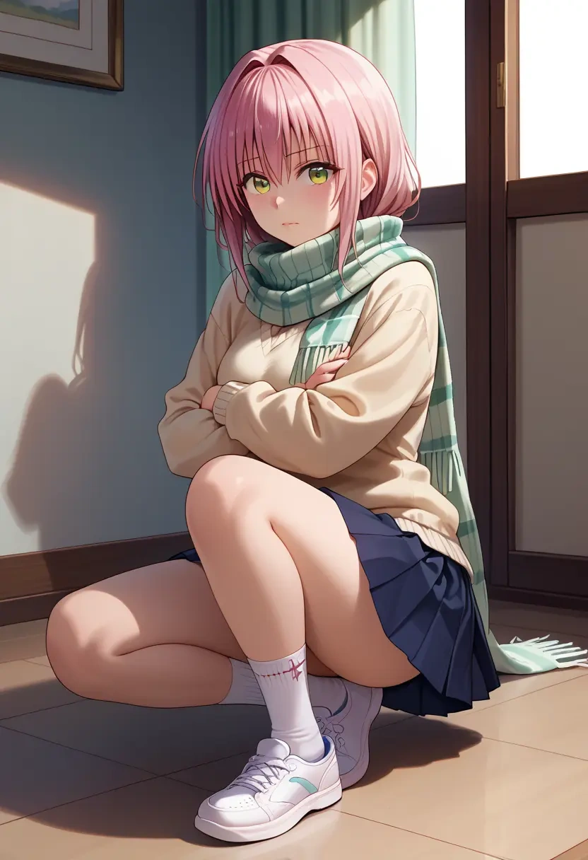 to_love_ru,yuuki_mikan,spring,student uniform,knit sweater  - 