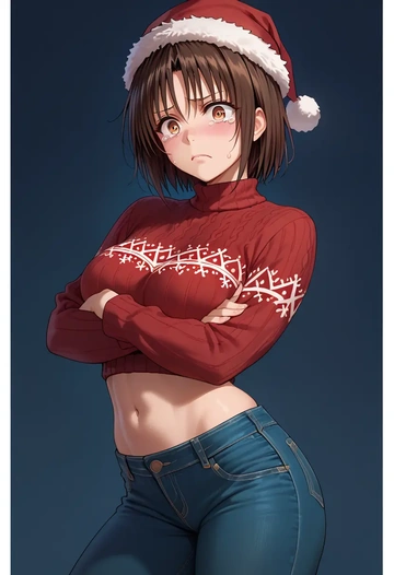 to_love_ru,yuuki_mikan,Christmas  - AI generated anime art