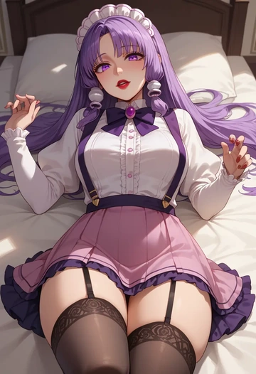 voiceroid,yuzuki_yukari,secretary,stockings  - AI generated anime art