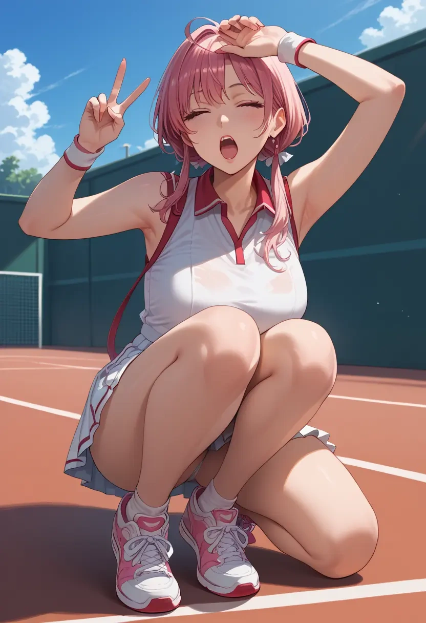 guilty_crown,yuzuriha_inori,tennis skirt  - 