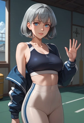 kantai_collection,z1_leberecht_maass_(kancolle),athletic,track suit  - AI generated anime art