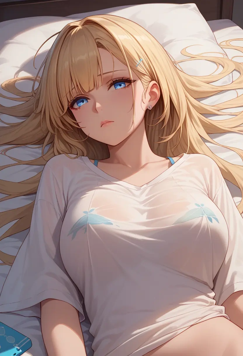 azur_lane,z23_(azur_lane),tie-dye shirt,dolphin shorts  - 