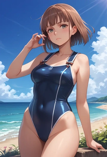 kantai_collection,z3_max_schultz_(kancolle),swimsuit,sexy  - AI generated anime art