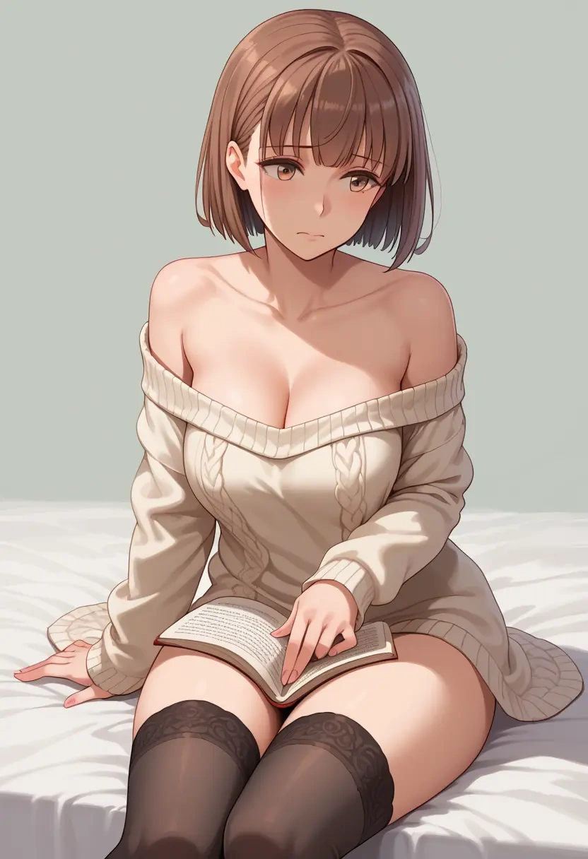 kantai_collection,z3_max_schultz_(kancolle),off-shoulder,sweater  - 