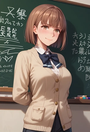 kantai_collection,z3_max_schultz_(kancolle),teacher, sweater  - AI generated anime art