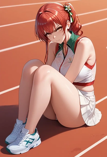 azur_lane,zara_(azur_lane),tennis skirt  - AI generated anime art