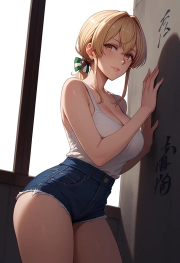 kantai_collection,zara_(kancolle),shorts,sexy  - AI generated anime art