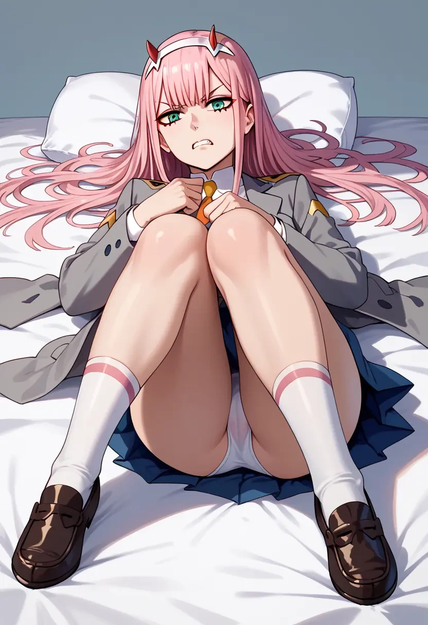 darling_in_the_franxx,zero_two_(darling_in_the_franxx),winter,student uniform,blazer  - 