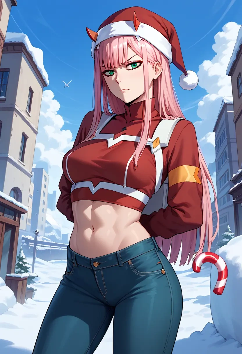 darling_in_the_franxx,zero_two_(darling_in_the_franxx),Christmas  - 