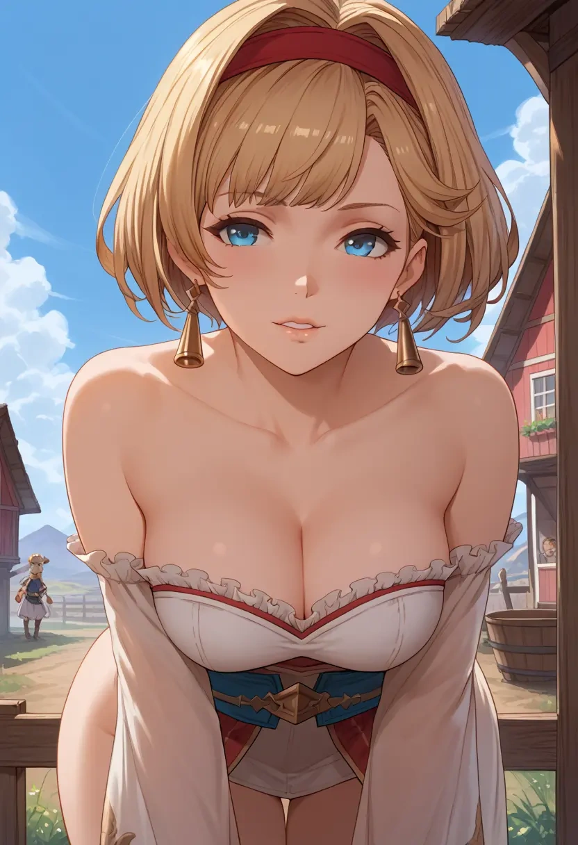 granblue_fantasy,zeta_(granblue_fantasy),tube top,jogger shorts  - 