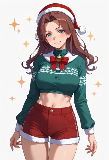 kantai_collection,zuihou_(kancolle),Christmas,red velvet shorts  - AI generated anime art