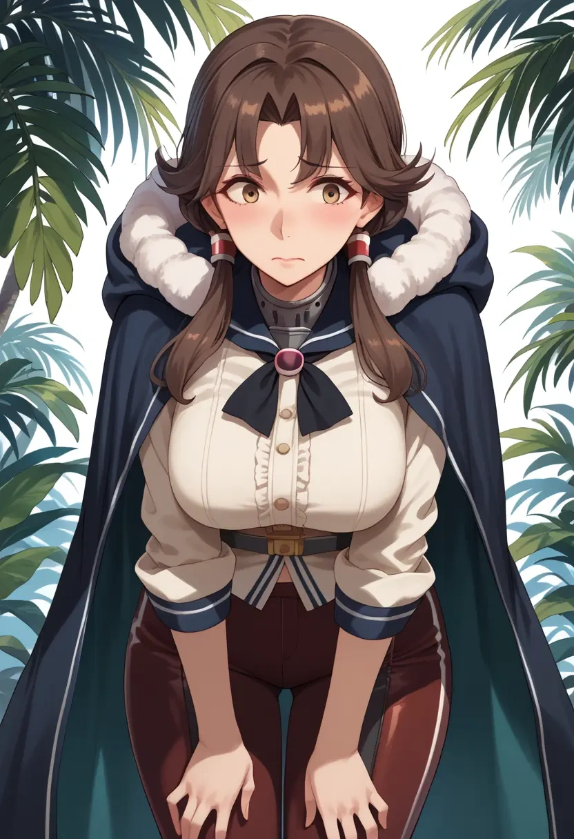 kantai_collection,zuihou_(kancolle),cape,hooded,leather pants  - 