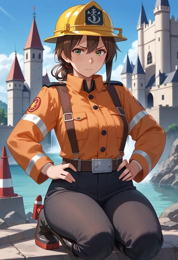 kantai_collection,zuikaku_(kancolle),firefighter  - AI generated anime art