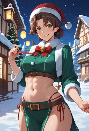 kantai_collection,zuikaku_(kancolle),Christmas,dress  - AI generated anime art