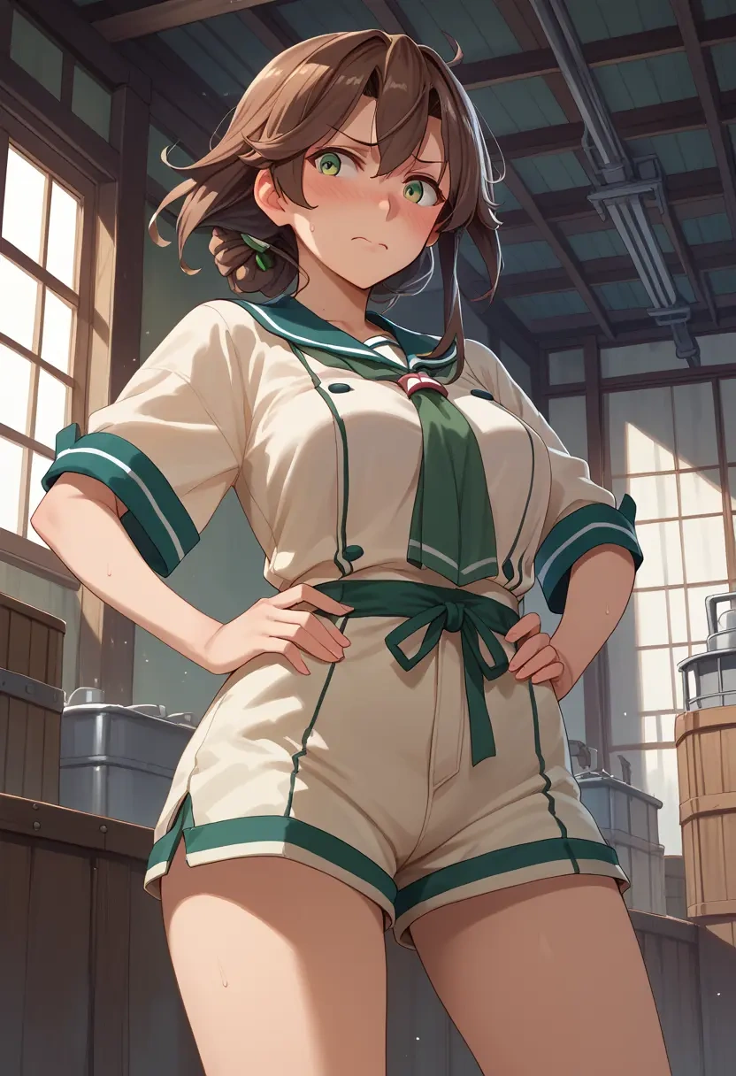 kantai_collection,zuikaku_(kancolle),graphic tee,shorts,sneakers  - 